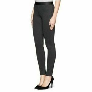 J CREW dark charcoal gray stretch banded Pixie slim legging pants